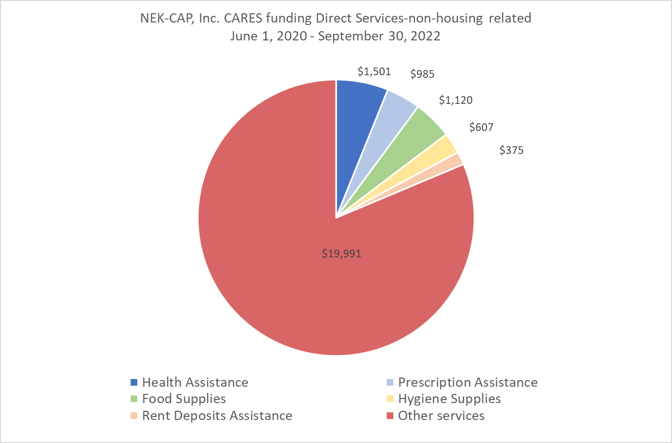 CSBG CARES Act Direct Services Non-Housing Expenditures